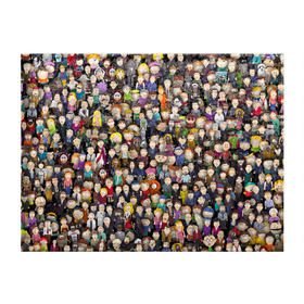 Обложка для студенческого билета с принтом Персонажи South Park в Кировске, натуральная кожа | Размер: 11*8 см; Печать на всей внешней стороне | Тематика изображения на принте: park | sout | мультик | парк | патрен | персонаж | саус | сериал | толпа | южный