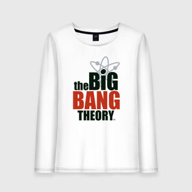 Женский лонгслив хлопок с принтом Big Bang Theory logo в Кировске, 100% хлопок |  | big bang theory | howard wolowitz | leonard hofstadter | penny | raj | sheldon cooper | stuart bloom | vdgerir | воловитц | леонард хофстедер | пэнни | радж | раджешь кутрапалли | тбв | теория большого взрыва | чак лорри | шелдон | шэл