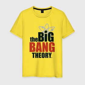Мужская футболка хлопок с принтом Big Bang Theory logo в Кировске, 100% хлопок | прямой крой, круглый вырез горловины, длина до линии бедер, слегка спущенное плечо. | Тематика изображения на принте: big bang theory | howard wolowitz | leonard hofstadter | penny | raj | sheldon cooper | stuart bloom | vdgerir | воловитц | леонард хофстедер | пэнни | радж | раджешь кутрапалли | тбв | теория большого взрыва | чак лорри | шелдон | шэл