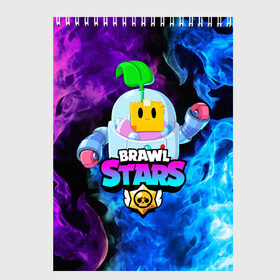 Скетчбук с принтом BRAWL STARS SPROUT в Кировске, 100% бумага
 | 48 листов, плотность листов — 100 г/м2, плотность картонной обложки — 250 г/м2. Листы скреплены сверху удобной пружинной спиралью | 8 bit | 8 бит | bibi | brawl stars | crow | el brown | leon | leon shark | max | mr.p | sally leon | shark | sprout | stars | virus | werewolf | акула | биби | вирус | ворон | леон | оборотень | пингвин