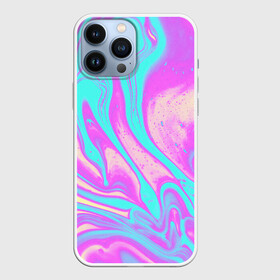 Чехол для iPhone 13 Pro Max с принтом DIGITAL ART   WAVES   НЕОНОВЫЕ ВОЛНЫ   ПОЛОСЫ   RAINBOW в Кировске,  |  | Тематика изображения на принте: abstraction | digital art | geometry | hexagon | neon | paints | stripes | texture | triangle | абстракция | брызги | геометрия | диджитал арт | краски | неон | неоновый | соты | текстура