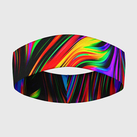 Повязка на голову 3D с принтом ABSTRACT в Кировске,  |  | abstraction | geometry | hexagon | neon | paints | stripes | texture | triangle | абстракция | брызги | геометрия | краски | неон | неоновый | соты | текстура