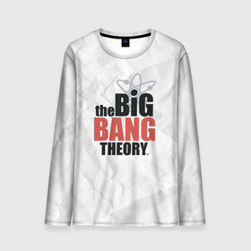 Мужской лонгслив 3D с принтом Big Bang Theory logo в Кировске, 100% полиэстер | длинные рукава, круглый вырез горловины, полуприлегающий силуэт | big bang theory | howard wolowitz | leonard hofstadter | penny | raj | sheldon cooper | stuart bloom | vdgerir | воловитц | леонард хофстедер | пэнни | радж | раджешь кутрапалли | тбв | теория большого взрыва | чак лорри | шелдон | шэл