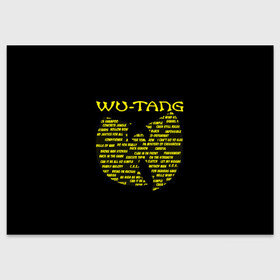 Поздравительная открытка с принтом WU-TANG CLAN | ВУ ТАНГ (Z) в Кировске, 100% бумага | плотность бумаги 280 г/м2, матовая, на обратной стороне линовка и место для марки
 | Тематика изображения на принте: rap | wu tang | wu tang clan | ву танг | ву танг клан | реп | репер | рэп | рэпер