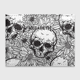 Обложка для студенческого билета с принтом Megadeth в Кировске, натуральная кожа | Размер: 11*8 см; Печать на всей внешней стороне | countdown to extinction | бас | гитара | группа | дэйв мастейн | кико лоурейро | лос анджелес | метал | трэш | хард рок | хеви метал