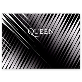 Поздравительная открытка A6 с принтом Queen в Кировске, 100% бумага | плотность бумаги 280 г/м2, матовая, на обратной стороне линовка и место для марки
 | 3d | queen | британская | группа | исполнитель | лого | логотип | музыканты | надпись | рок | эмблема