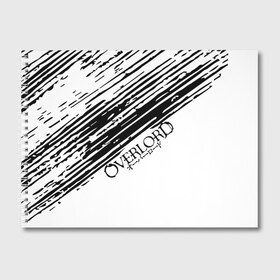 Альбом для рисования с принтом Overlord в Кировске, 100% бумага
 | матовая бумага, плотность 200 мг. | overlord | айнз | аниме | оверлорд