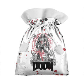 Подарочный 3D мешок с принтом Doom в Кировске, 100% полиэстер | Размер: 29*39 см | aerospace | corporation | doom | doomguy | eternal | mars | shooter | slayer | uac | union | дум | корпорация | марс | объединённая | палач | рока | солдат | шутер