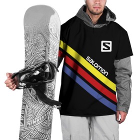 Накидка на куртку 3D с принтом Salomon в Кировске, 100% полиэстер |  | salomon | активный отдых | альпинизм | биатлон | зима | лыжи | сноуборд | спорт