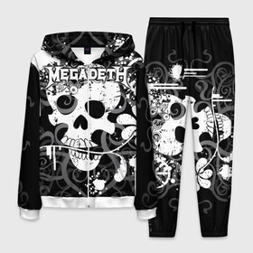 Мужской костюм 3D с принтом Megadeth в Кировске, 100% полиэстер | Манжеты и пояс оформлены тканевой резинкой, двухслойный капюшон со шнурком для регулировки, карманы спереди | countdown to extinction | бас | гитара | группа | дэйв мастейн | кико лоурейро | лос анджелес | метал | трэш | хард рок | хеви метал