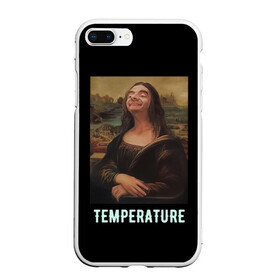 Чехол для iPhone 7Plus/8 Plus матовый с принтом Мона Лиза в Кировске, Силикон | Область печати: задняя сторона чехла, без боковых панелей | бренд | вайт | деньги | лиза | мона | офф | оффвайт | стиль | тренл