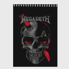 Скетчбук с принтом Megadeth в Кировске, 100% бумага
 | 48 листов, плотность листов — 100 г/м2, плотность картонной обложки — 250 г/м2. Листы скреплены сверху удобной пружинной спиралью | countdown to extinction | бас | гитара | группа | дэйв мастейн | кико лоурейро | лос анджелес | метал | трэш | хард рок | хеви метал