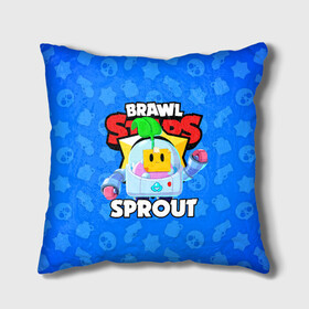 Подушка 3D с принтом BRAWL STARS SPROUT в Кировске, наволочка – 100% полиэстер, наполнитель – холлофайбер (легкий наполнитель, не вызывает аллергию). | состоит из подушки и наволочки. Наволочка на молнии, легко снимается для стирки | 8 bit | 8 бит | bibi | brawl stars | crow | el brown | leon | leon shark | max | mr.p | phoenix | sally leon | shark | sprout | stars | virus | werewolf | акула | биби | вирус | ворон | леон | оборотень | пингвин