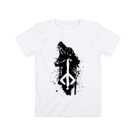 Детская футболка хлопок с принтом BLOODBORNE в Кировске, 100% хлопок | круглый вырез горловины, полуприлегающий силуэт, длина до линии бедер | bloodborne | hunter | знак охотника | охотник | рожденный кровью