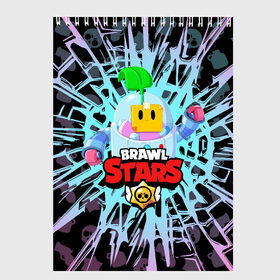 Скетчбук с принтом BRAWL STARS SPROUT в Кировске, 100% бумага
 | 48 листов, плотность листов — 100 г/м2, плотность картонной обложки — 250 г/м2. Листы скреплены сверху удобной пружинной спиралью | 8 bit | 8 бит | bibi | brawl stars | crow | el brown | leon | leon shark | max | mr.p | phoenix | sally leon | shark | sprout | stars | virus | werewolf | акула | биби | вирус | ворон | леон | оборотень | пингвин