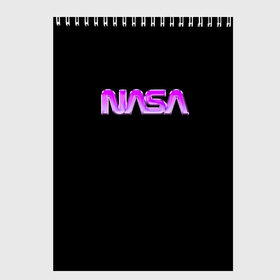 Скетчбук с принтом NASA в Кировске, 100% бумага
 | 48 листов, плотность листов — 100 г/м2, плотность картонной обложки — 250 г/м2. Листы скреплены сверху удобной пружинной спиралью | nasa | space | космос | наса | станция