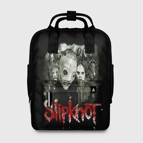 Женский рюкзак 3D с принтом SLIPKNOT в Кировске, 100% полиэстер | лямки с регулируемой длиной, сверху ручки, чтобы рюкзак нести как сумку. Основное отделение закрывается на молнию, как и внешний карман. Внутри два дополнительных кармана, один из которых закрывается на молнию. По бокам два дополнительных кармашка, куда поместится маленькая бутылочка
 | Тематика изображения на принте: corey | metal | music | rock | taylor | кори тэйлор | музыка | петля | рок | слипнот