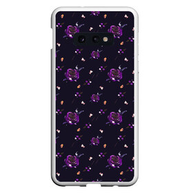 Чехол для Samsung S10E с принтом фиолетовые розы на темном фоне в Кировске, Силикон | Область печати: задняя сторона чехла, без боковых панелей | ботаника | ежевичный | лиловый | патерн | пурпурный | розы | сиреневый | стильный | темный | тренды | узор | фиолетовый | цветочки | цветы | чернильный | черничный