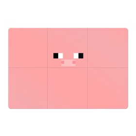 Магнитный плакат 3Х2 с принтом Minecraft Pig в Кировске, Полимерный материал с магнитным слоем | 6 деталей размером 9*9 см | minecarft | pig | roblocks | майнкрафт | роблокс | свинка | снинья