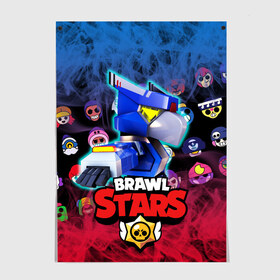 Постер с принтом CROW | BRAWL STARS в Кировске, 100% бумага
 | бумага, плотность 150 мг. Матовая, но за счет высокого коэффициента гладкости имеет небольшой блеск и дает на свету блики, но в отличии от глянцевой бумаги не покрыта лаком | brawl | crow | leon | lion | sally | shark | spike | sprout | stars | бравл | весёлая | ворона | детская | для школы | игра | кактус | космос | красочная | кроу | леон | лион | мультик | ребёнку | робот | светлая | спайк | старз | старс | 