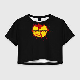 Женская футболка Crop-top 3D с принтом Wu-Tang Clan в Кировске, 100% полиэстер | круглая горловина, длина футболки до линии талии, рукава с отворотами | cappadonna | clan | ghostface killah | gza | inspectah deck | masta killa | method man | raekwon | rap | rza | u god | wu tang | wu tang clan | рэп