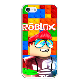 Чехол для iPhone 5/5S матовый с принтом ROBLOX [3] в Кировске, Силикон | Область печати: задняя сторона чехла, без боковых панелей | box | lego | minecraft | roblox | роблокс