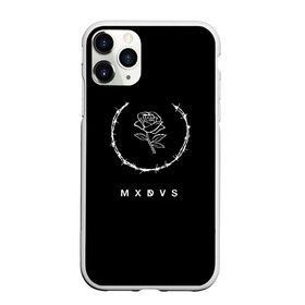 Чехол для iPhone 11 Pro матовый с принтом MXDVS в Кировске, Силикон |  | Тематика изображения на принте: +32 | 32 | logo | mxdvs | бренд | бренд mxdvs | бренловые картинки | лого | лого mxdvs | логотип | логотип mxdvs | мхдвс | прикольные картинки | роза | шипы