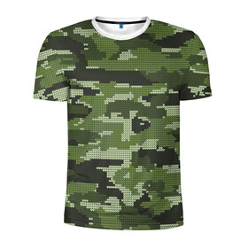 Мужская футболка 3D спортивная с принтом ВЯЗАННЫЙ КАМУФЛЯЖ в Кировске, 100% полиэстер с улучшенными характеристиками | приталенный силуэт, круглая горловина, широкие плечи, сужается к линии бедра | Тематика изображения на принте: camouflage | армия | военная форма | военный | вооружение | вооруженные силы | вязанный | защита | защитный цвет | зеленый | камуфляж | коричневый | маскировка | солдат | униформа | форма | хаки