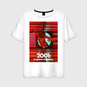 Женская футболка хлопок Oversize с принтом HAL shutdown в Кировске, 100% хлопок | свободный крой, круглый ворот, спущенный рукав, длина до линии бедер
 | Тематика изображения на принте: 