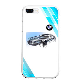 Чехол для iPhone 7Plus/8 Plus матовый с принтом BMW в Кировске, Силикон | Область печати: задняя сторона чехла, без боковых панелей | auto | bmw | car sketch | авто | автомобильные | кар | лексус | машины | скетч