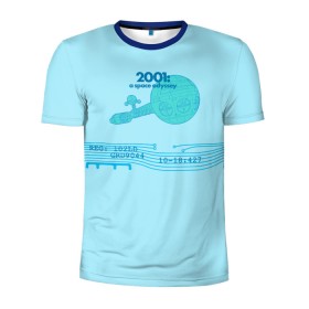 Мужская футболка 3D спортивная с принтом Spaceship в Кировске, 100% полиэстер с улучшенными характеристиками | приталенный силуэт, круглая горловина, широкие плечи, сужается к линии бедра | Тематика изображения на принте: 