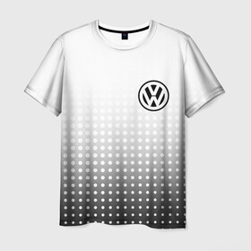 Мужская футболка 3D с принтом Volkswagen в Кировске, 100% полиэфир | прямой крой, круглый вырез горловины, длина до линии бедер | volkswagen | vw | vw значок | vw лого | vw марка | vw эмблема | wv | значок vw | значок фольксваген | лого автомобиля | лого вольцваген | логотип vw | фольксваген | фольцваген