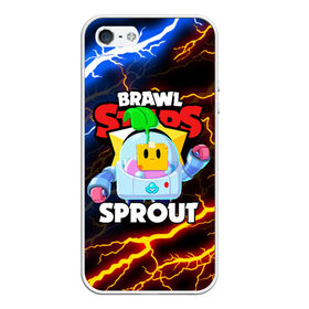 Чехол для iPhone 5/5S матовый с принтом BRAWL STARS SPROUT в Кировске, Силикон | Область печати: задняя сторона чехла, без боковых панелей | 8 bit | 8 бит | bibi | brawl stars | crow | el brown | leon | leon shark | max | mr.p | phoenix | sally leon | shark | sprout | stars | virus | werewolf | акула | биби | вирус | ворон | леон | оборотень | пингвин