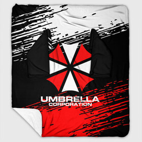 Плед с рукавами с принтом Umbrella Corporation в Кировске, 100% полиэстер | Закругленные углы, все края обработаны. Ткань не мнется и не растягивается. Размер 170*145 | Тематика изображения на принте: resident evil | umbrella corporation | амбрелла | амбрелла корпорейшн | вирус | вымышленная военная и фармацевтическая корпорация | игра | умбрелла