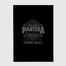 Постер с принтом PanterA 100% METAL в Кировске, 100% бумага
 | бумага, плотность 150 мг. Матовая, но за счет высокого коэффициента гладкости имеет небольшой блеск и дает на свету блики, но в отличии от глянцевой бумаги не покрыта лаком | Тематика изображения на принте: группа | метал | металика | металл | пантера | рок | тяжелый | хэви