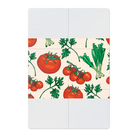 Магнитный плакат 2Х3 с принтом Летние овощи в Кировске, Полимерный материал с магнитным слоем | 6 деталей размером 9*9 см | Тематика изображения на принте: 3d | зелень | летние | лето | лук | овощи | петрушка | помидоры | популярные | томаты
