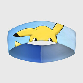 Повязка на голову 3D с принтом Пикачу в Кировске,  |  | pikachu | pokemon | аниме | зверек | мультик | мультфильм | пика | пикачу | покемон | покемоны