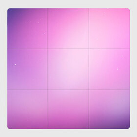 Магнитный плакат 3Х3 с принтом Нежный фиолет в Кировске, Полимерный материал с магнитным слоем | 9 деталей размером 9*9 см | нежный цвет | плавный переход | розовый | фиолетовый