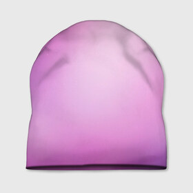 Шапка 3D с принтом Нежный фиолет в Кировске, 100% полиэстер | универсальный размер, печать по всей поверхности изделия | нежный цвет | плавный переход | розовый | фиолетовый