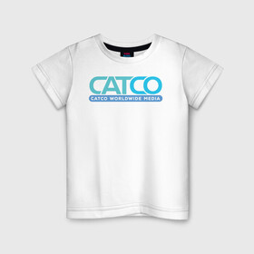 Детская футболка хлопок с принтом CatCo в Кировске, 100% хлопок | круглый вырез горловины, полуприлегающий силуэт, длина до линии бедер | catco | supergirl | vdzabma | кэтко | супергерл