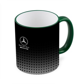 Кружка с принтом Mercedes-Benz в Кировске, керамика | ёмкость 330 мл | amg | mercedes | mercedes значок | mercedes лого | mercedes марка | амг | бенц | лого автомобиля | логотип мерседес | мерин | мерс | мерседес | мерседес бенз | мерседес лого | мерседес эмблема