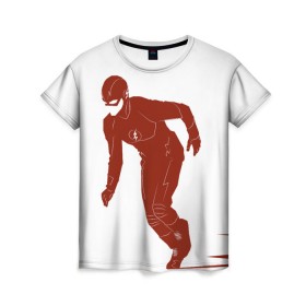 Женская футболка 3D с принтом The Flash в Кировске, 100% полиэфир ( синтетическое хлопкоподобное полотно) | прямой крой, круглый вырез горловины, длина до линии бедер | barry allen | the flash | vdzabma | барри аллен | флэш