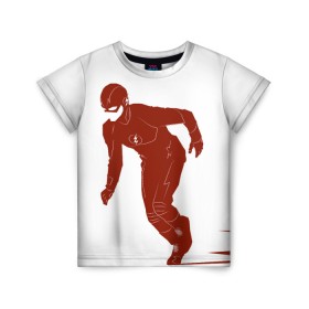 Детская футболка 3D с принтом The Flash в Кировске, 100% гипоаллергенный полиэфир | прямой крой, круглый вырез горловины, длина до линии бедер, чуть спущенное плечо, ткань немного тянется | barry allen | the flash | vdzabma | барри аллен | флэш
