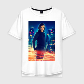 Мужская футболка хлопок Oversize с принтом Cisco Ramon в Кировске, 100% хлопок | свободный крой, круглый ворот, “спинка” длиннее передней части | cisco ramon | the flash | vdzabma | флэш | циско рамон