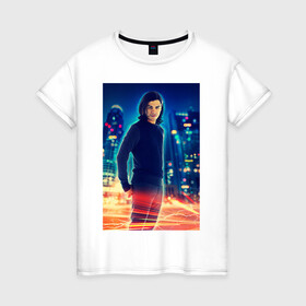 Женская футболка хлопок с принтом Cisco Ramon в Кировске, 100% хлопок | прямой крой, круглый вырез горловины, длина до линии бедер, слегка спущенное плечо | cisco ramon | the flash | vdzabma | флэш | циско рамон