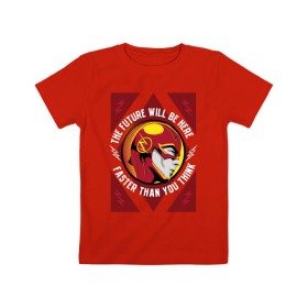 Детская футболка хлопок с принтом The Flash в Кировске, 100% хлопок | круглый вырез горловины, полуприлегающий силуэт, длина до линии бедер | barry allen | the flash | vdzabma | барри аллен | флэш