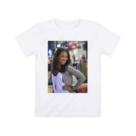 Детская футболка хлопок с принтом Iris West в Кировске, 100% хлопок | круглый вырез горловины, полуприлегающий силуэт, длина до линии бедер | iris west | the flash | vdzabma | айрис уэст | флэш