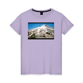 Женская футболка хлопок с принтом The Shining Landscape в Кировске, 100% хлопок | прямой крой, круглый вырез горловины, длина до линии бедер, слегка спущенное плечо | the shining | vdosadir | горы | пейзаж | сияние | стэнли кубрик
