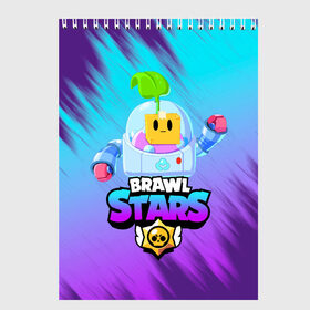 Скетчбук с принтом BRAWL STARS SPROUT в Кировске, 100% бумага
 | 48 листов, плотность листов — 100 г/м2, плотность картонной обложки — 250 г/м2. Листы скреплены сверху удобной пружинной спиралью | 8 bit | brawl stars | brawl stars sprout | crow | leon shark | max | mr.p | sally leon | shark | sprout | tara | werewolf leon | берли | бравл старс | ворон | макс | оборотень | спроут | тара