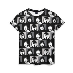 Женская футболка 3D с принтом The Shining Collage в Кировске, 100% полиэфир ( синтетическое хлопкоподобное полотно) | прямой крой, круглый вырез горловины, длина до линии бедер | 